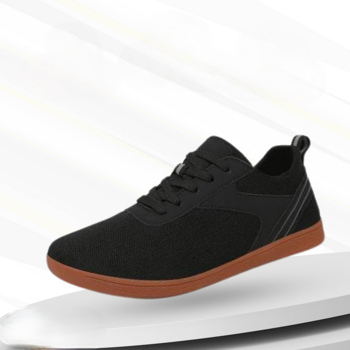 Barfuß Sneaker | Orthopädisch | Unisex | Rutschfest | Schnürverschluss-Schwarz-47-Luzern Mode