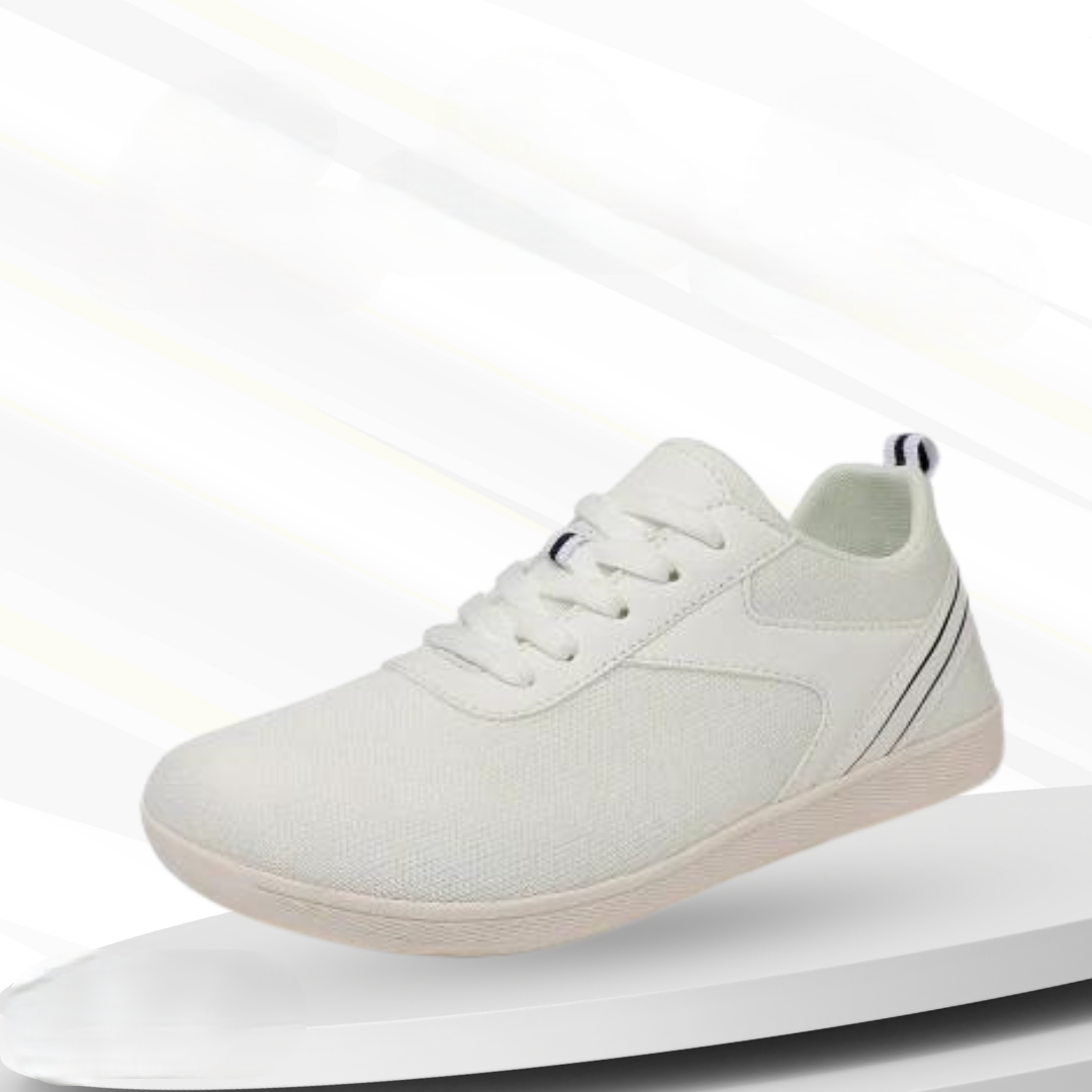 Barfuß Sneaker | Orthopädisch | Unisex | Rutschfest | Schnürverschluss-Weiß-47-Luzern Mode