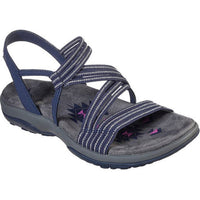 Damen Sandalen | Riemchen | Orthopädisch | Verstellbar | Offenes Design-Blau-36-Luzern Mode