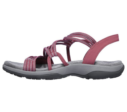 Damen Sandalen | Riemchen | Orthopädisch | Verstellbar | Offenes Design-Rosa-36-Luzern Mode