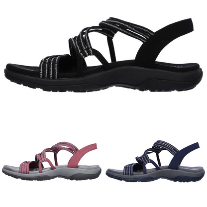 Damen Sandalen | Riemchen | Orthopädisch | Verstellbar | Offenes Design-Luzern Mode