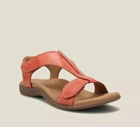 Orthopädische Sandalen Damen | Fußstütze Sommerschuhe-Rot orange-35-Luzern Mode