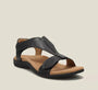 Orthopädische Sandalen Damen | Fußstütze Sommerschuhe-Schwarz-35-Luzern Mode