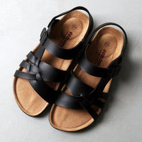 Lernende Damen Sandalen | Verstellbar | Riemchen | Offenes Design | Nachhaltig-Schwarz-35-Luzern Mode