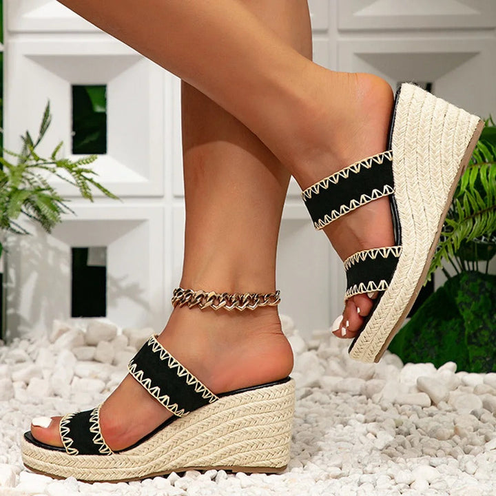 Orthopädische Damen-Sommersandalen mit Fußbett – Léanne