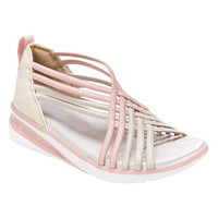 Damen Sommerschuhe | Orthopädisch | Schnell trocknend | Leicht | Keilabsatz-Rosa-35-Luzern Mode
