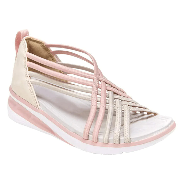 Damen Sommerschuhe | Orthopädisch | Schnell trocknend | Leicht | Keilabsatz-Rosa-35-Luzern Mode