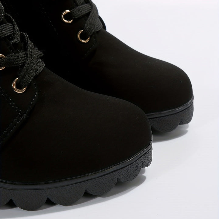 Damen Stiefeletten | Absatz | Orthopädisch | Reißverschluss | Schnürung | Rutschfest-Luzern Mode