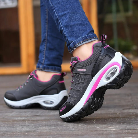 Damen Wanderschuhe | Niedrig | Orthopädisch | Rutschfest | Unterstützend-Luzern Mode