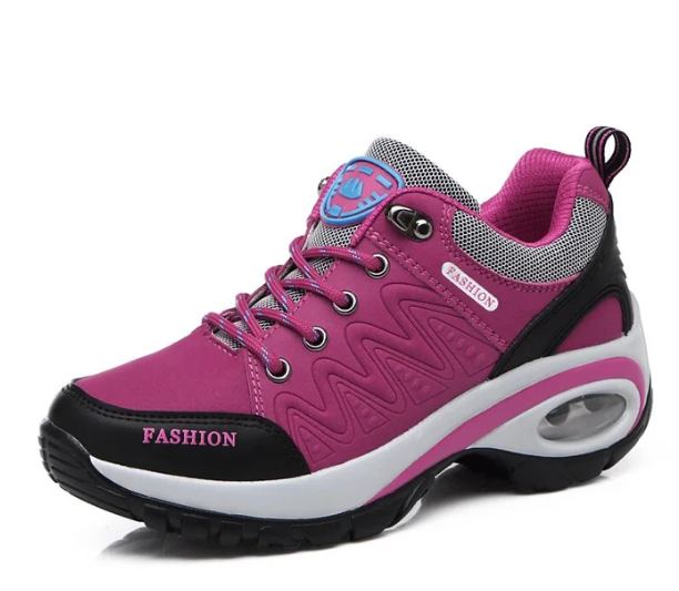 Damen Wanderschuhe | Niedrig | Orthopädisch | Rutschfest | Unterstützend-Rosa-35-Luzern Mode