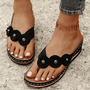Orthopädische Damensandalen mit Blumendetail – Melina