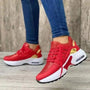 Orthopädische Damensneaker | Unterstützend | Rutschfest | Schnürung-Rot-35-Luzern Mode