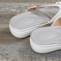 Damen Flip-Flops | Orthopädisch | Rutschfest | Stoßdämpfend | Offen-Luzern Mode