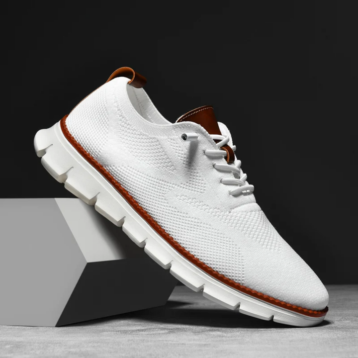 Herren Sneaker aus Strick mit Lederakzenten und Komfortsohle-Luzern Mode