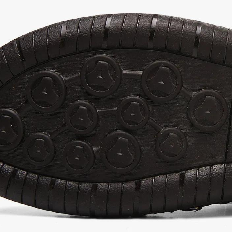 Herren Sandalen | Spatleder | Dichtes Design | Atmungsaktiv | Unifarbe-Luzern Mode