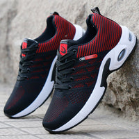 Herren Laufschuhe mit Dämpfung und Atmungsaktivität-Rot-39-Luzern Mode