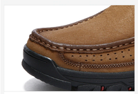 Herren Wanderschuhe | Orthopädisch | Leder | Einlegsohle | Rutschfest-Luzern Mode