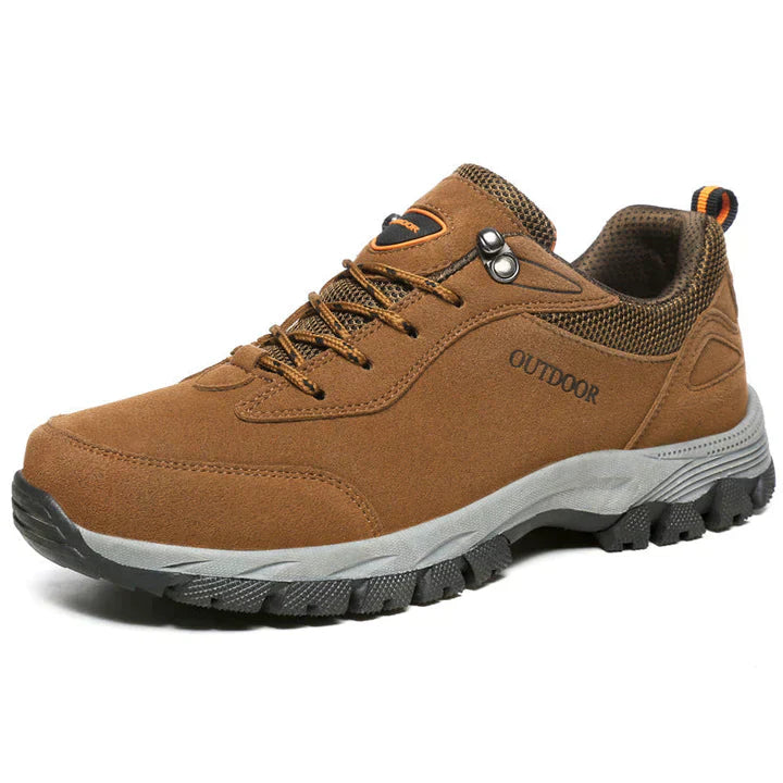 Herren Wanderschuhe | Orthopädisch | Niedrig | Sportlich | Schnürung-Braun-39-Luzern Mode