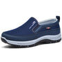 Herren Wanderschuhe | Orthopädisch | Einsteigen | Einfarbig | Rutschfest-Blau-38-Luzern Mode