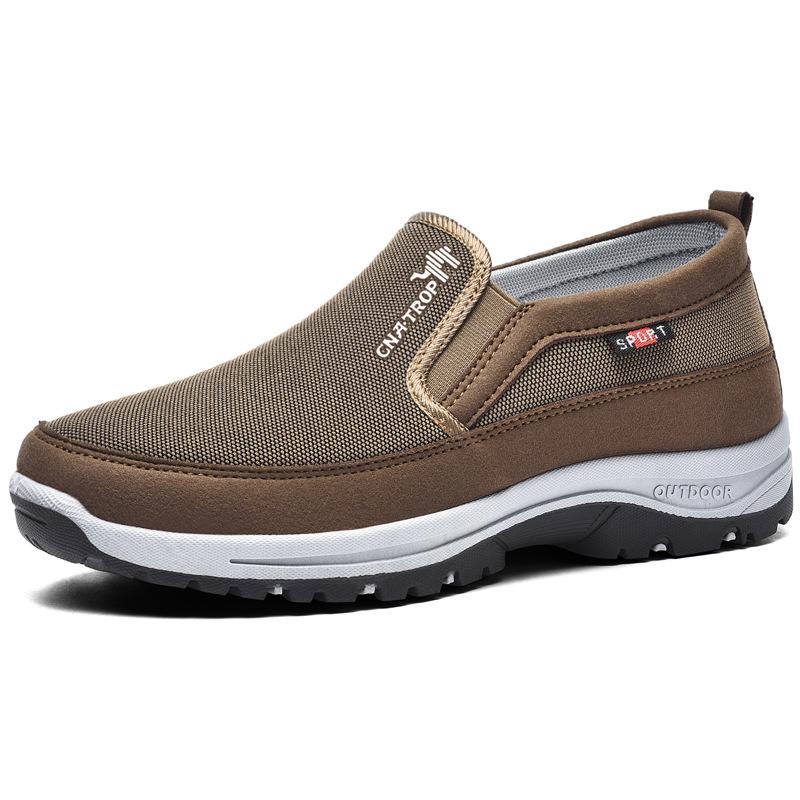 Herren Wanderschuhe | Orthopädisch | Einsteigen | Einfarbig | Rutschfest-Braun-38-Luzern Mode