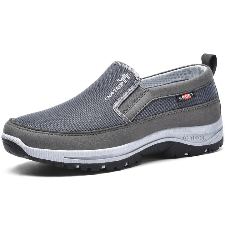 Herren Wanderschuhe | Orthopädisch | Einsteigen | Einfarbig | Rutschfest-Grau-38-Luzern Mode
