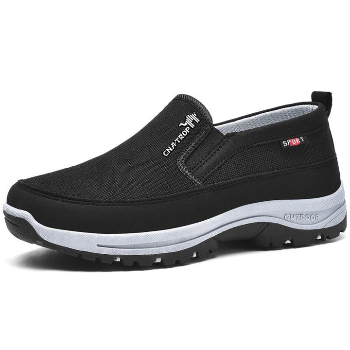 Herren Wanderschuhe | Orthopädisch | Einsteigen | Einfarbig | Rutschfest-Schwarz-38-Luzern Mode