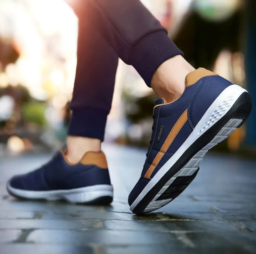 Herren Sneakers | Orthopädisch | Niedrig | Schnürung | Wasserdicht-Luzern Mode