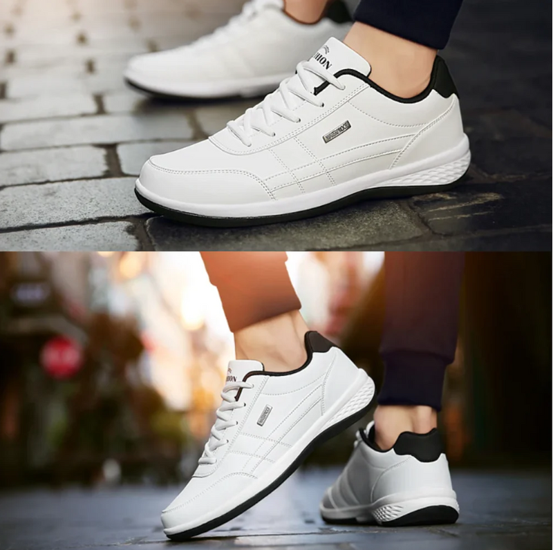 Herren Sneakers | Orthopädisch | Niedrig | Schnürung | Wasserdicht-Luzern Mode