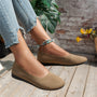 Ballerinas | Orthopädisch | Einfarbig | Strickgewebe | Elastisch-Khaki-35-Luzern Mode