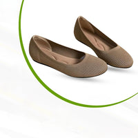 Ballerinas | Orthopädisch | Fußdekompression | Slip-On | Wasserdicht-Khaki-36-Luzern Mode