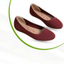 Ballerinas | Orthopädisch | Fußdekompression | Slip-On | Wasserdicht-Rot-36-Luzern Mode