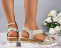 Damen Sandalen | Orthopädisch | Rutschfest | Offenes Design | Slip-On-Luzern Mode