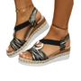 Damen Sandalen | Orthopädisch | Rutschfest | Offenes Design | Slip-On-Schwarz-36-Luzern Mode