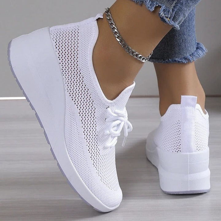 Komfortschuhe Damen | Orthopädisch | Fußgewölbestütze | Schmerzfrei gehen | Alltag-Weiß-35-Luzern Mode