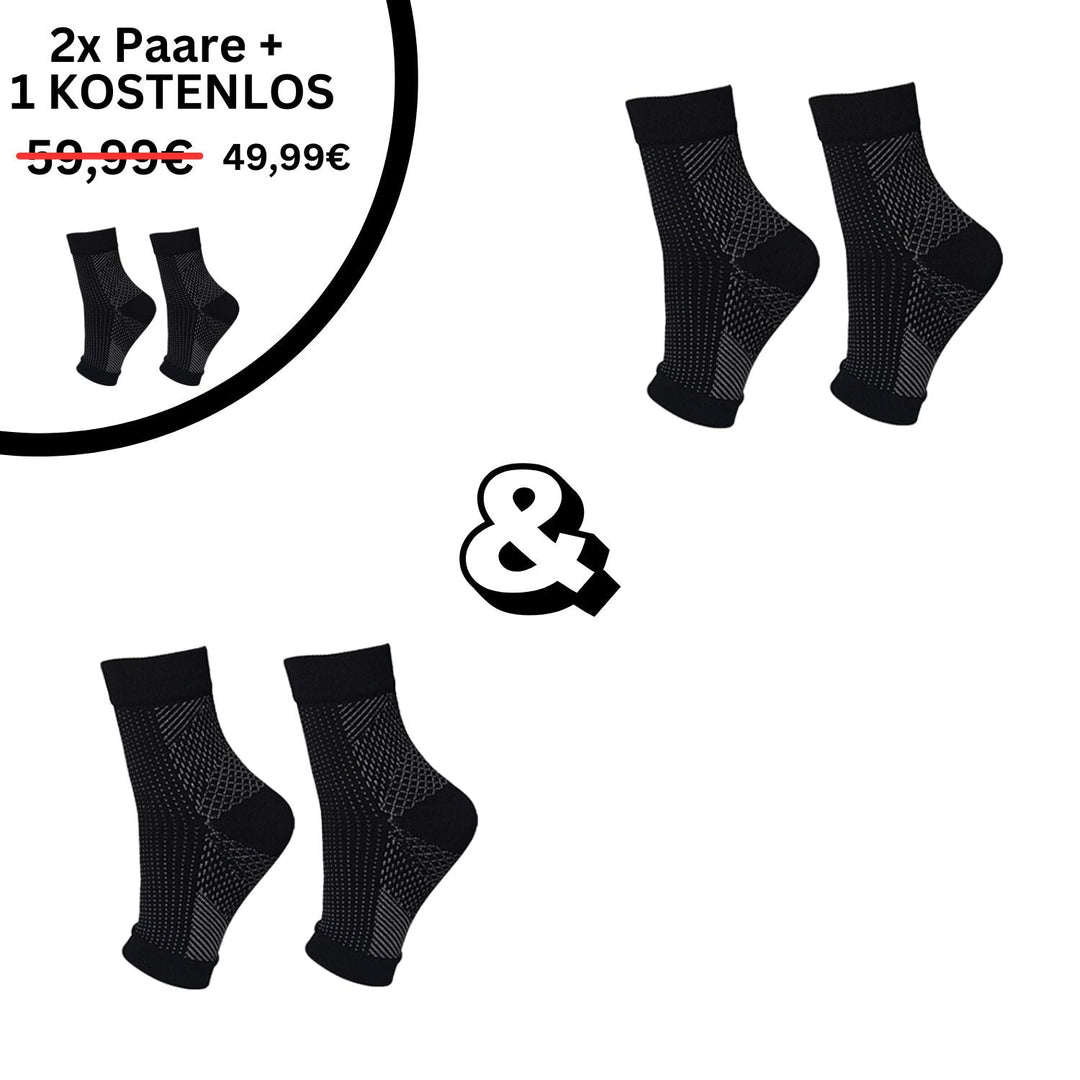 -Zwart-35-38-2x Paar (+1 Gratis)-Luzern Mode