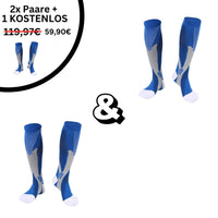 -S-M (34-37)-Blau-2x Paar(+1 Gratis)-Luzern Mode