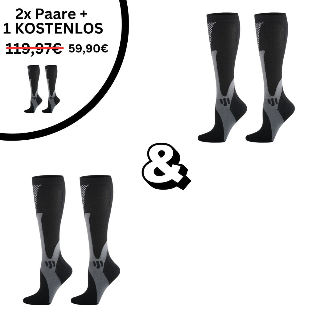 -S-M (34-37)-Schwarz-2x Paar(+1 Gratis)-Luzern Mode