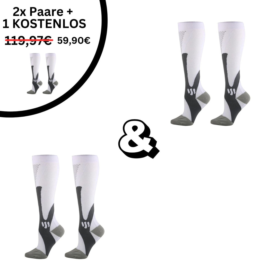 -S-M (34-37)-Weiß-2x Paar(+1 Gratis)-Luzern Mode