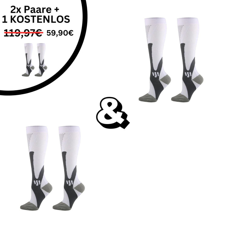 -S-M (34-37)-Weiß-2x Paar(+1 Gratis)-Luzern Mode