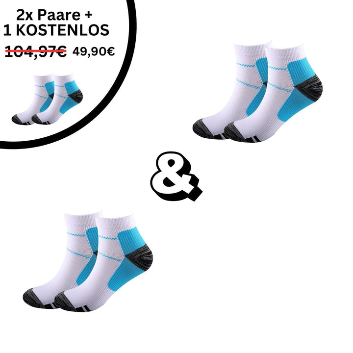 -Blau-34-39-2x Paar (+1 Gratis)-Luzern Mode