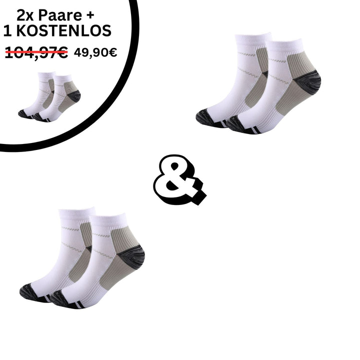 -Grau-34-39-2x Paar (+1 Gratis)-Luzern Mode