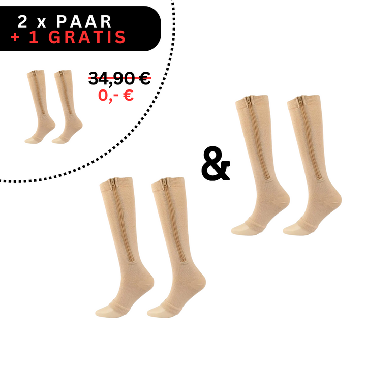 -2x Paar (+1 Gratis)-S-M (34-37)-Hautfarbe-Luzern Mode