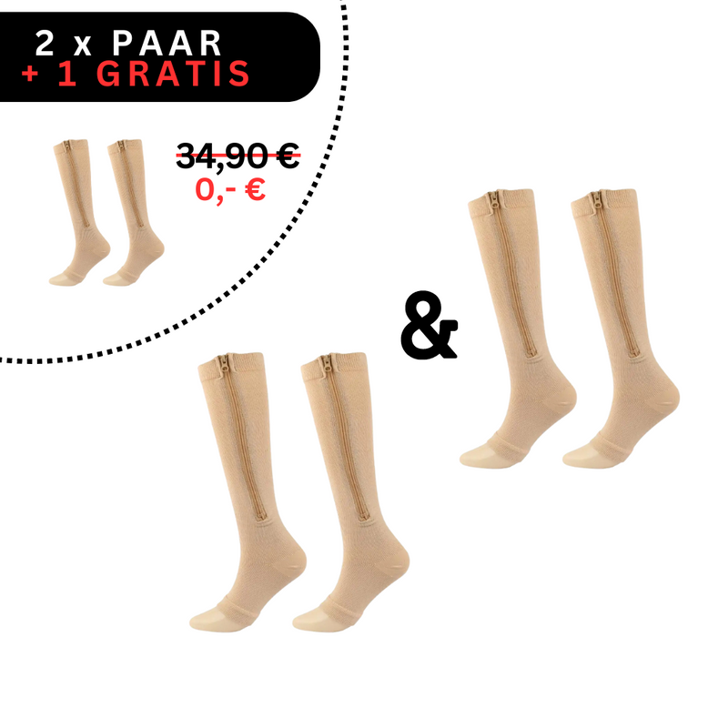 -2x Paar (+1 Gratis)-S-M (34-37)-Hautfarbe-Luzern Mode