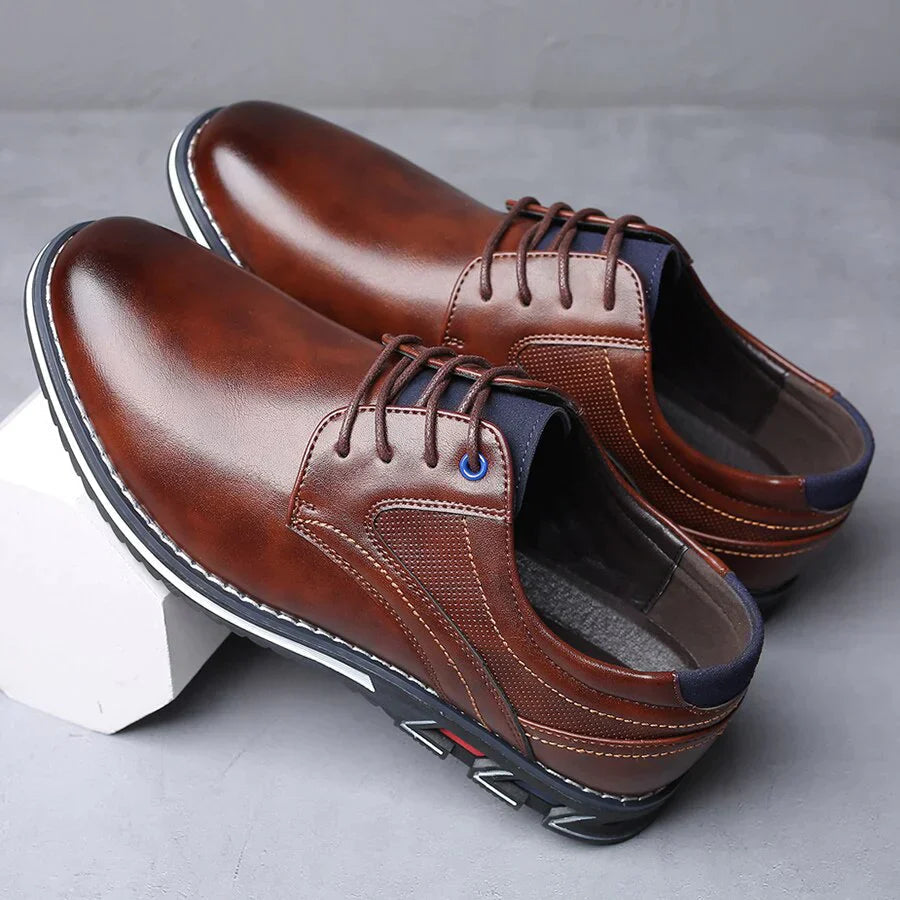 Herren Schuhe | Elegante | Leder | Handgefertigt | Orthopädisch | Schnürsenkel-Luzern Mode