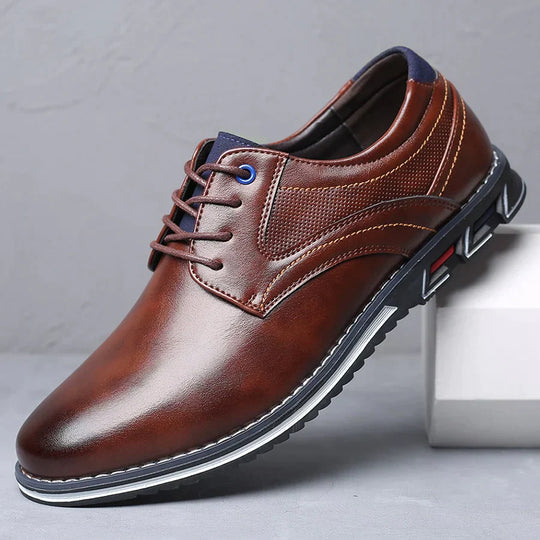 Herren Schuhe | Elegante | Leder | Handgefertigt | Orthopädisch | Schnürsenkel-Luzern Mode