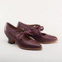 Lederpumps | Orthopädisch | Geschlossen | Stabil | Einfarbig | Fliege-Lila-35-Luzern Mode
