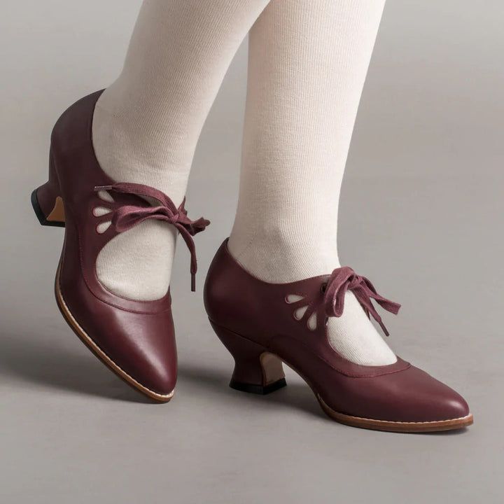 Lederpumps | Orthopädisch | Geschlossen | Stabil | Einfarbig | Fliege-Luzern Mode