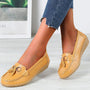 Damen Loafers | Leder | Orthopädisch | Atmungsaktiv | Komfortabel | Langlebig-Gelb-35-Luzern Mode