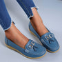 Damen Loafers | Leder | Orthopädisch | Atmungsaktiv | Komfortabel | Langlebig-Himmelblau-35-Luzern Mode