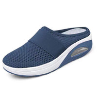 Damen Sneaker Mesh Atmungsaktiv Bequem Rutschfest Schuhe-Hellblau-35-Luzern Mode